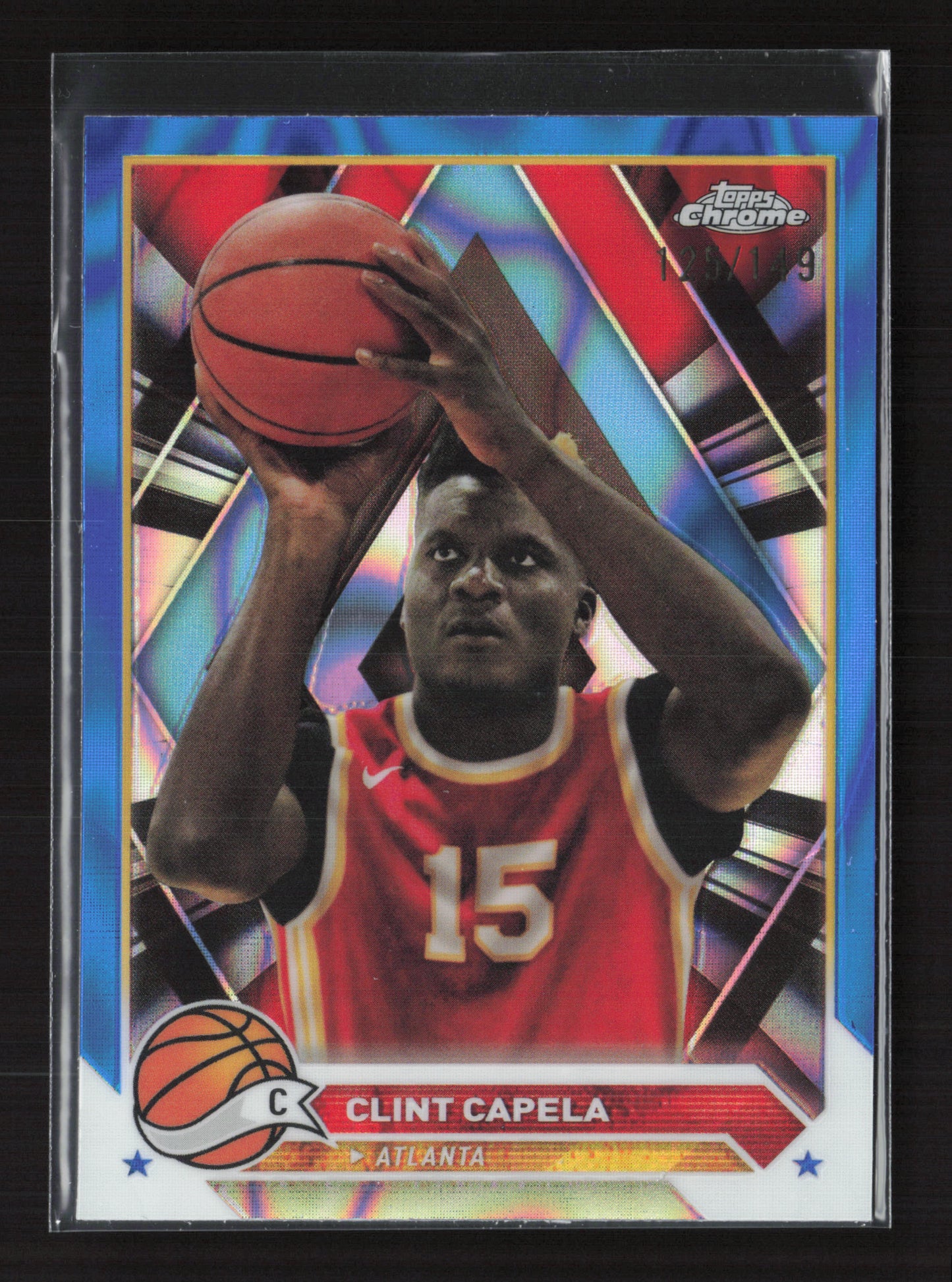 2023-24 CLINT CAPELA Blue Lava 125/149 Topps Chrome