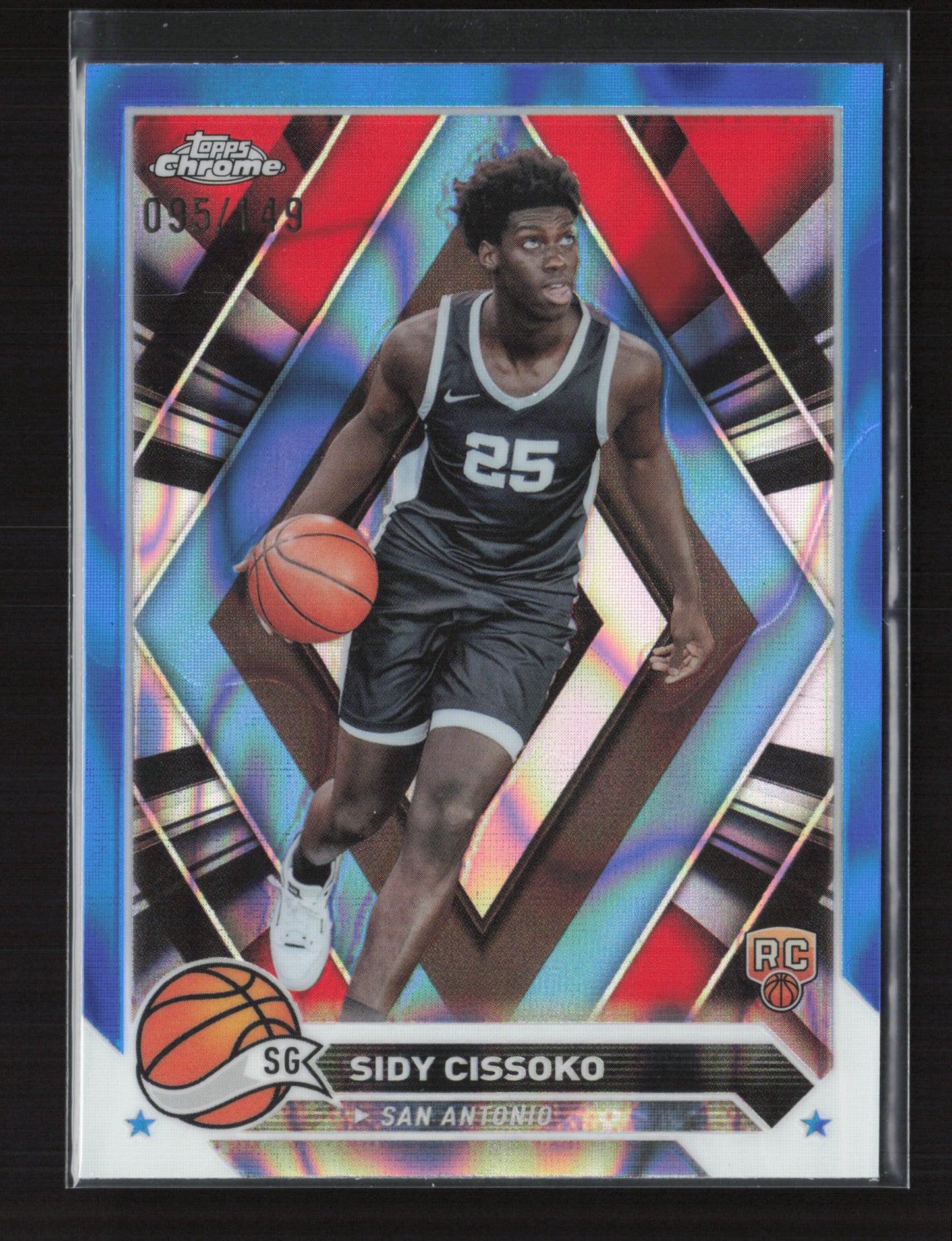 2023-24 SIDY CISSOKO 95/149 Blue Lava Topps Chrome