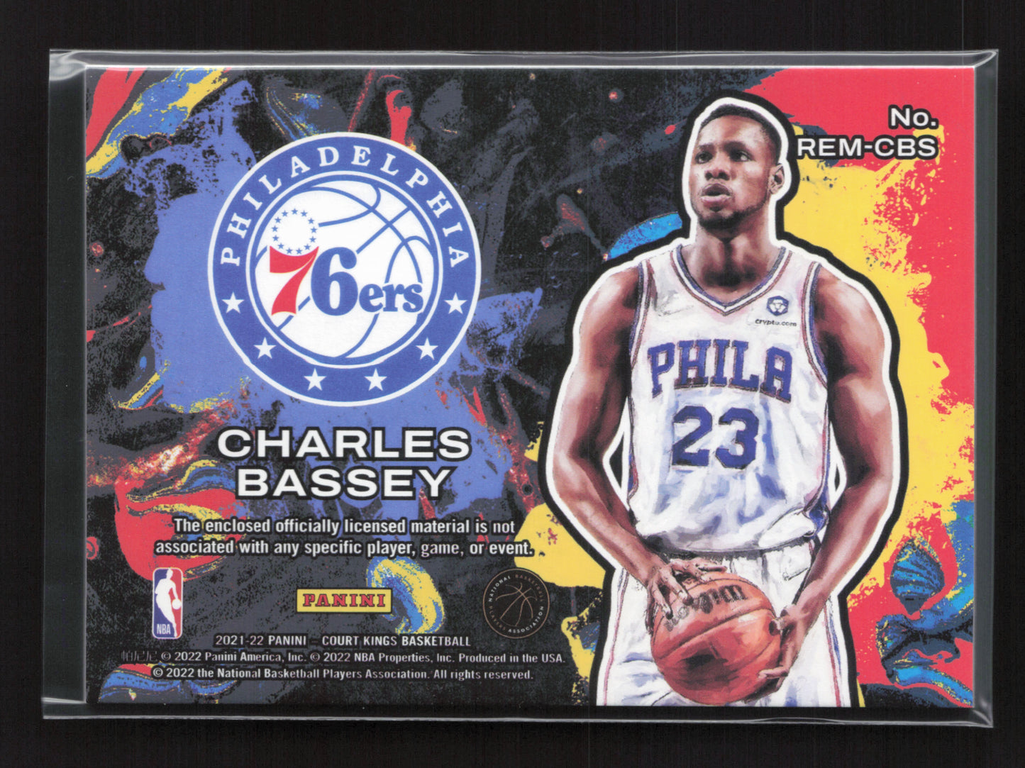 2021-22 CHARLES BASSEY Rookie Expression Patch 76ers
