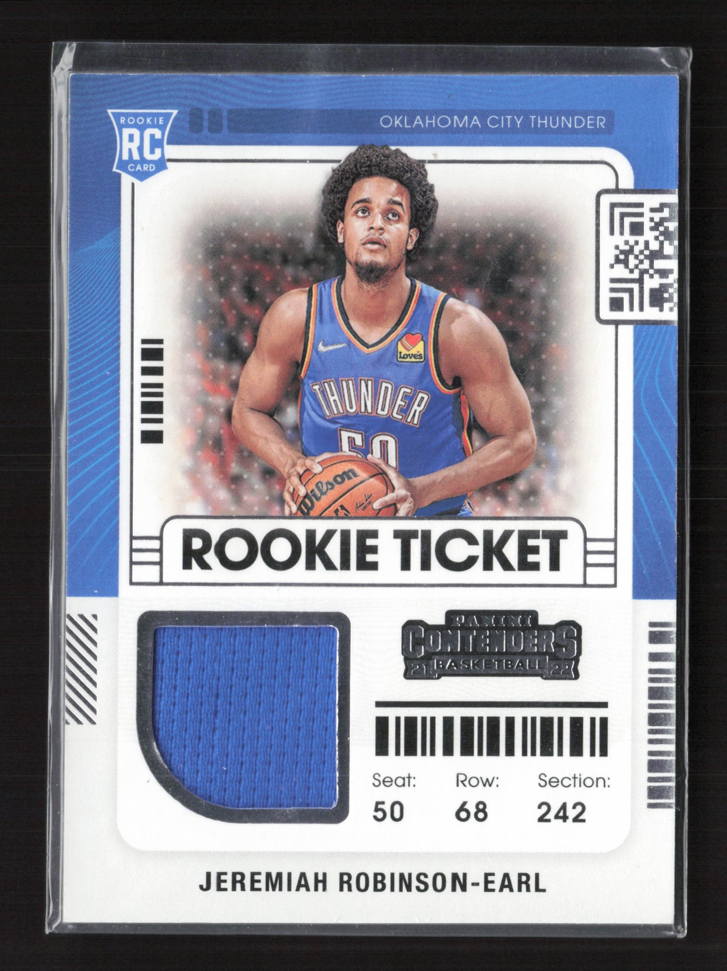 2021-22 JEREMIAH ROBINSON-EARL Rookie Ticket Contenders OKC
