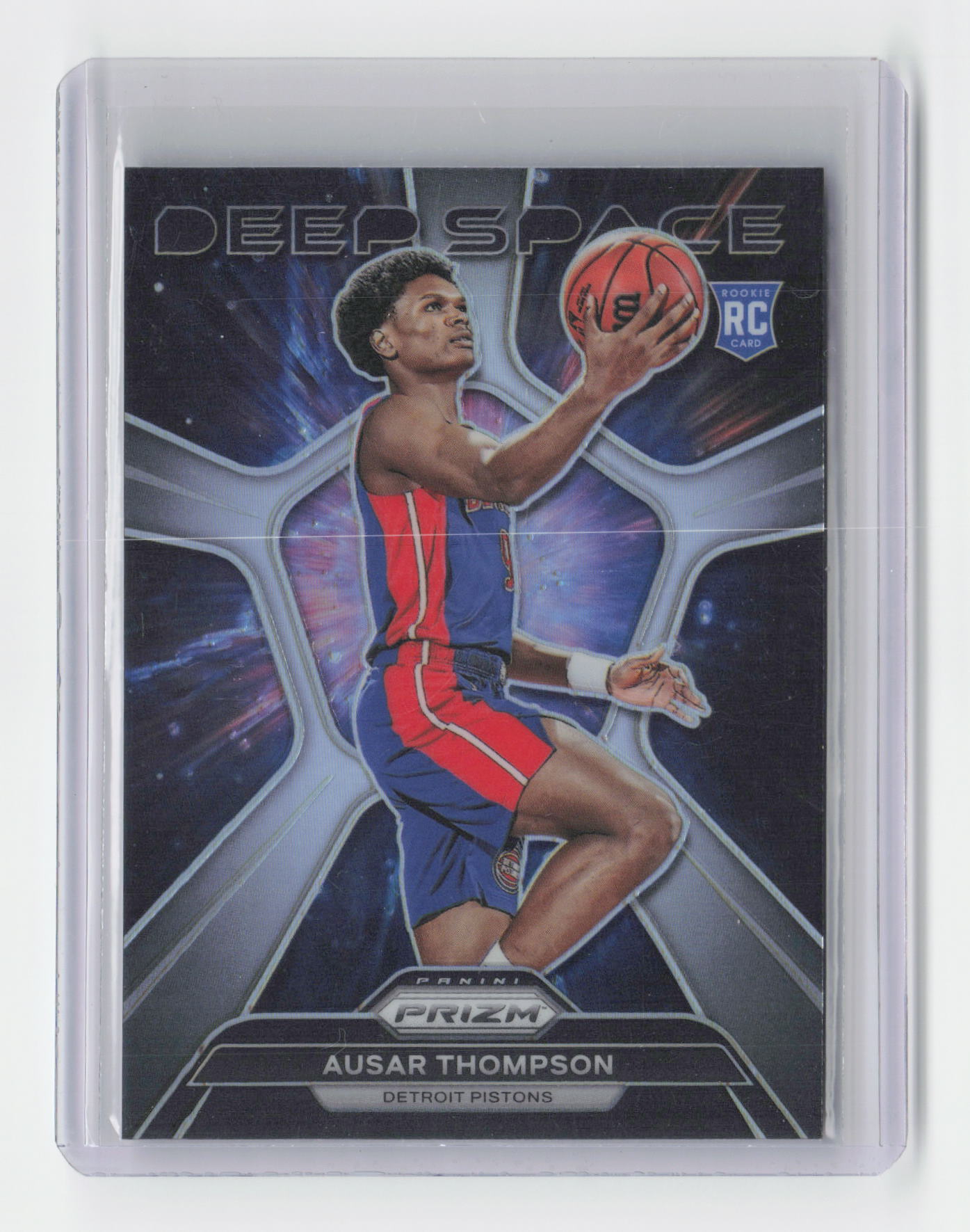2023-24 AUSAR THOMPSON Rookie Deep Space Holo Prizm Pistons - #5