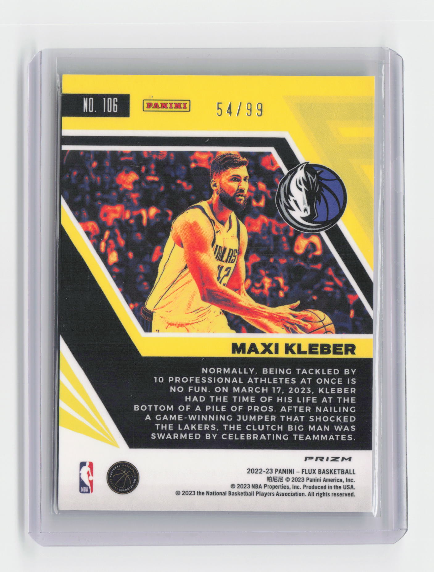 2022-23 MAXI KLEBER Blue 54/99 Flux Mavericks