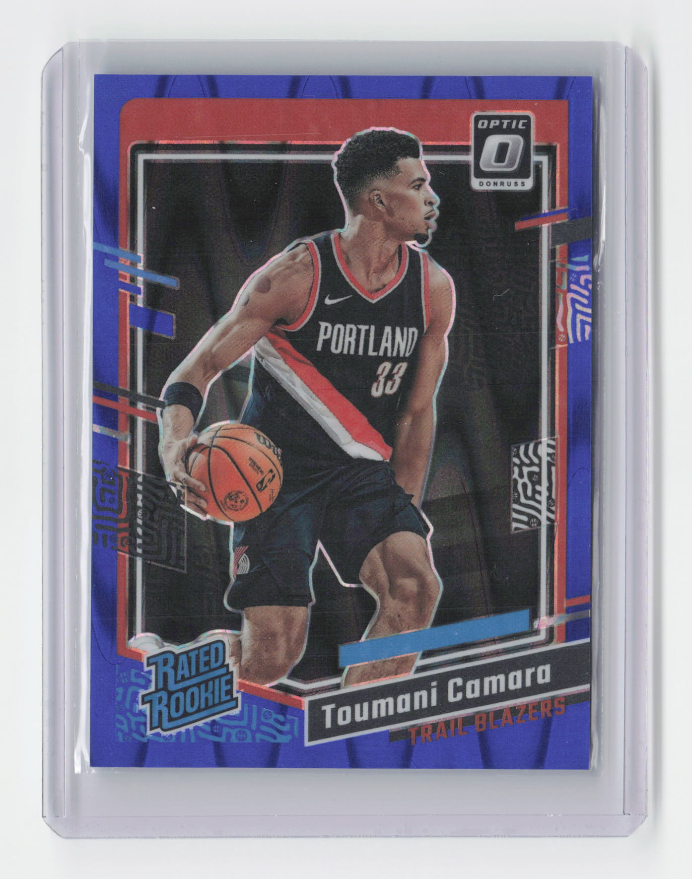 2023-24 TOUMANI CAMARA Blue Seismic 213/249 Donruss Optic Blazers