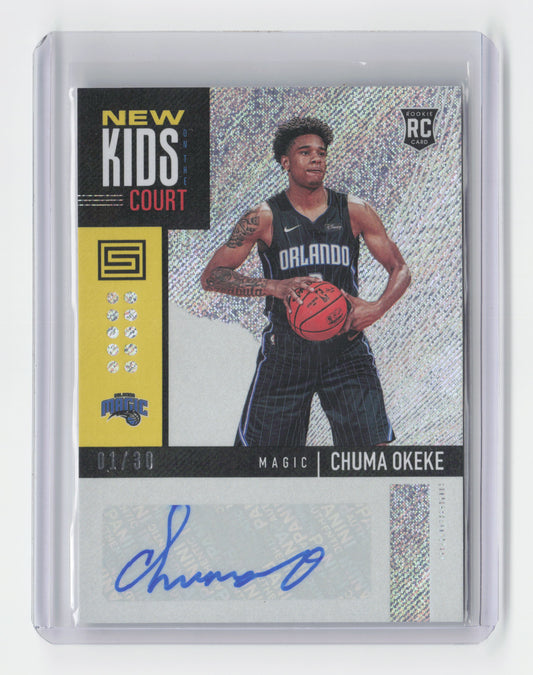 2019-20 - CHUMA OKEKE - New Kids Court Autograph 01/30 - Status - Magic