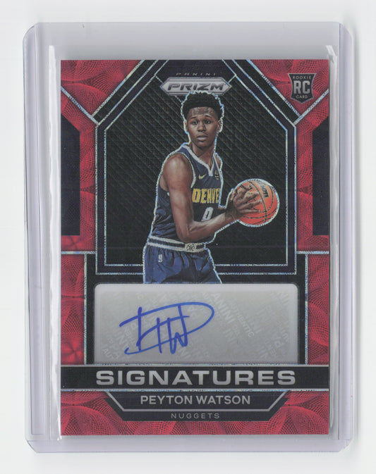 2022-23 - PEYTON WATSON - Rookie Signatures - Prizm International - Nuggets