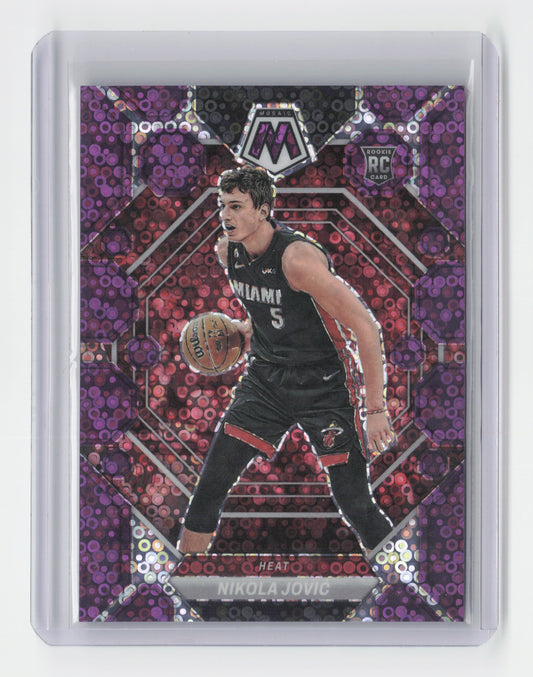 2022-23 - NIKOLA JOVIC - Purple Rookie Fast Break 33/50 - Mosaic - Heat #244