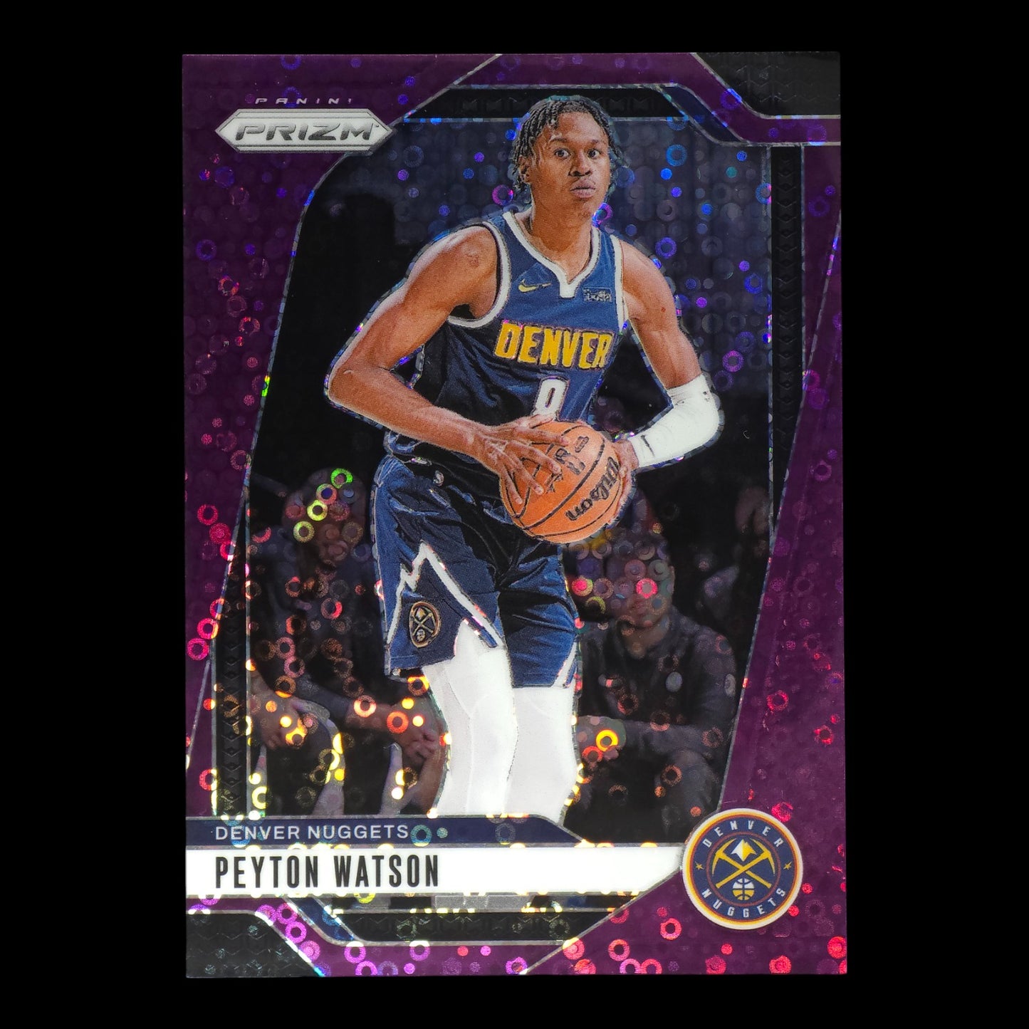 2024-25 PEYTON WATSON Purple 07/75 Prizm Fast Break Nuggets #133
