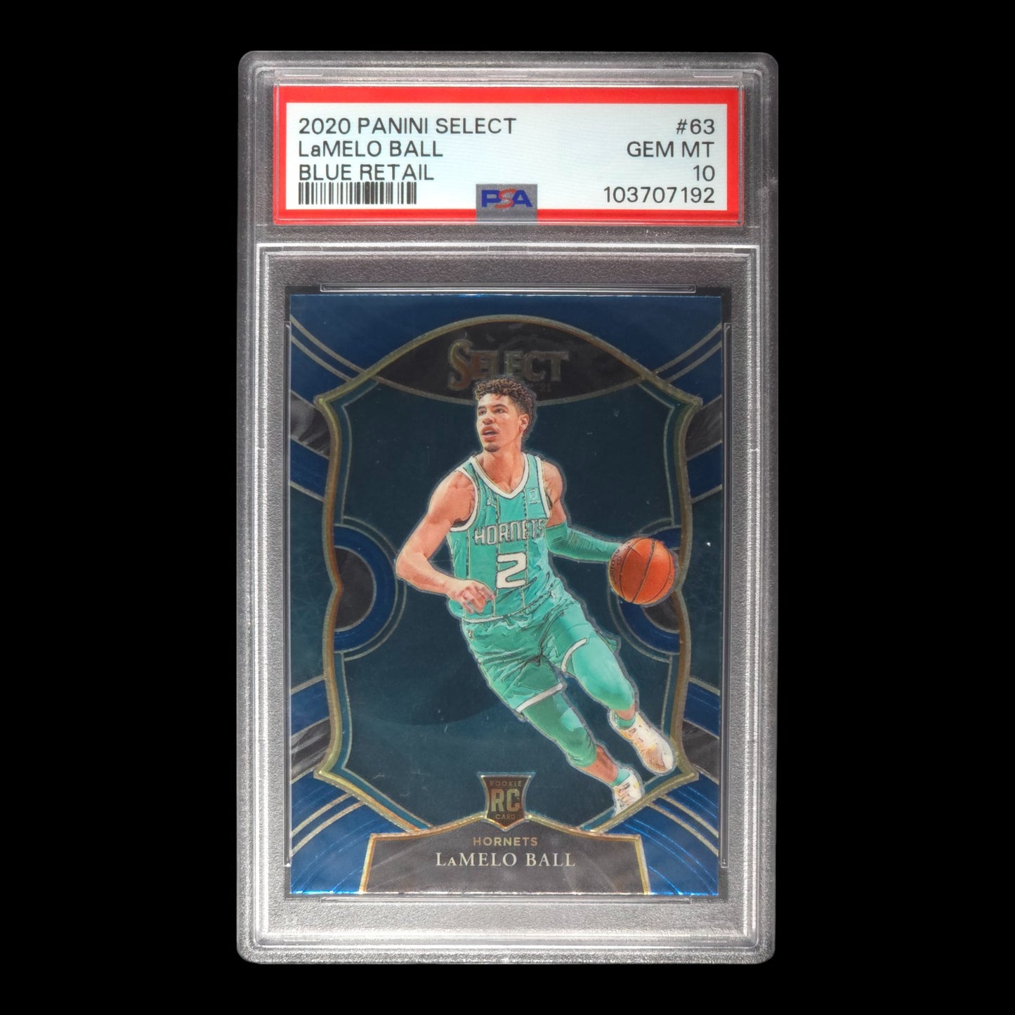2020-21 Lamelo Ball Rookie PSA 10 Select Hornets #63