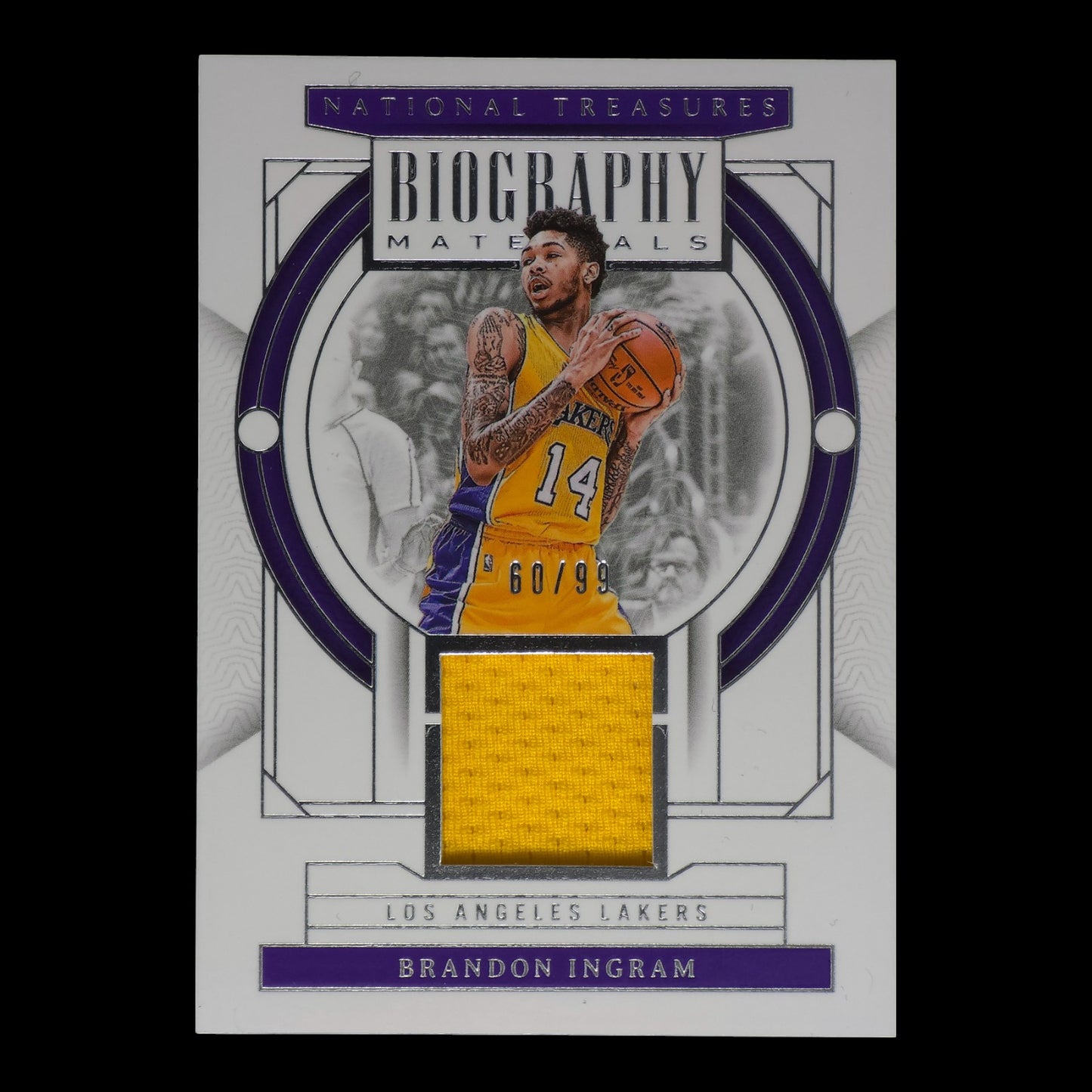 2023-24 BRANDON INGRAM Biography Materials Game Worn 60/99 National Treasures
