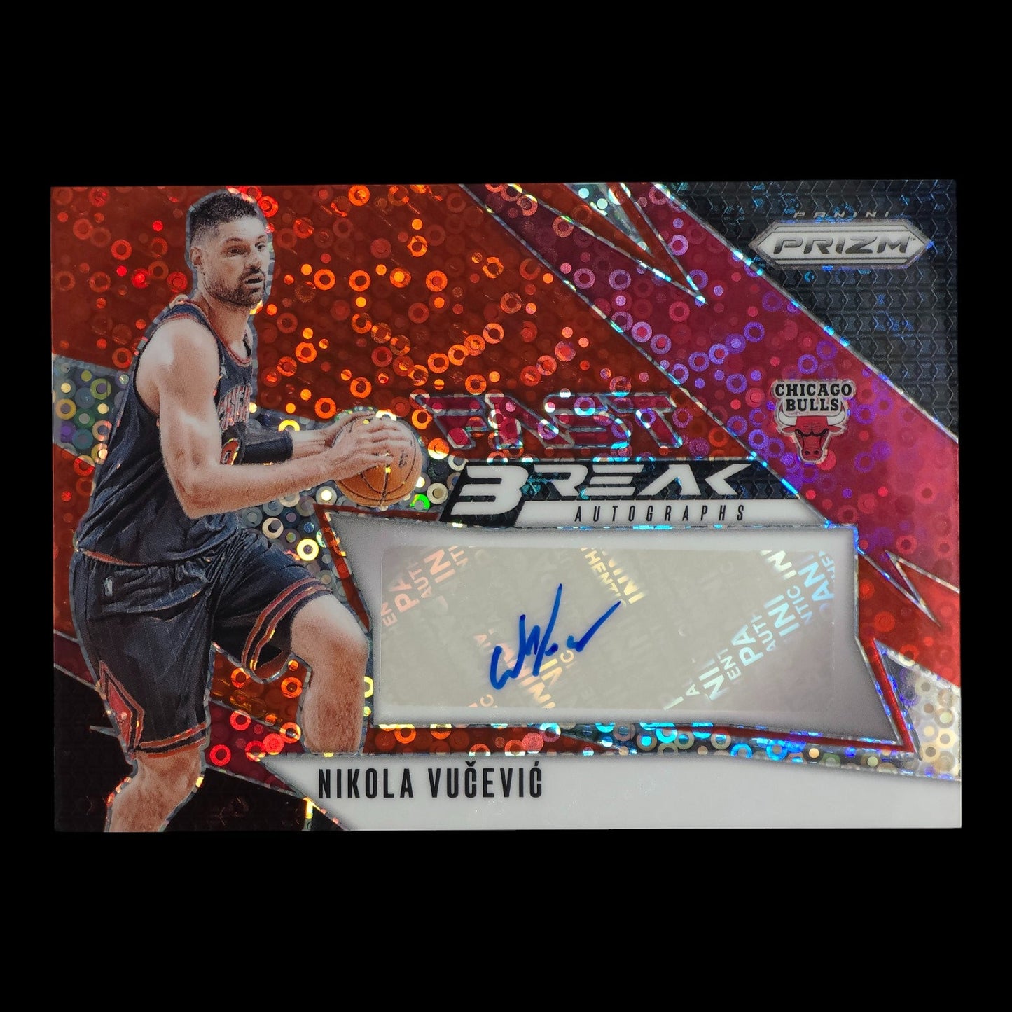 2024-25 NIKOLA VUCEVIC Fast Break Autographs 75/99 Prizm Bulls FB-NVB