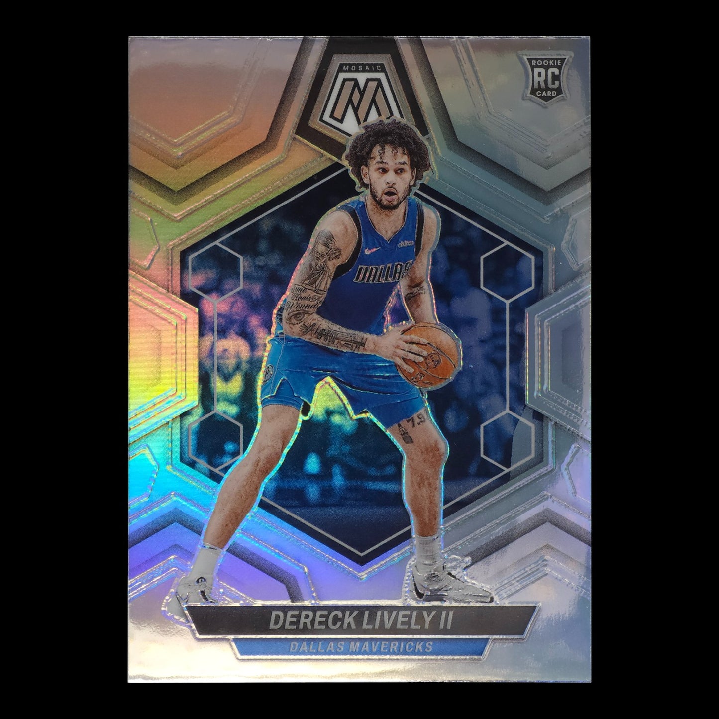 2023-24 DERICK LIVELY II Silver Rookie Mosaic Mavericks #248