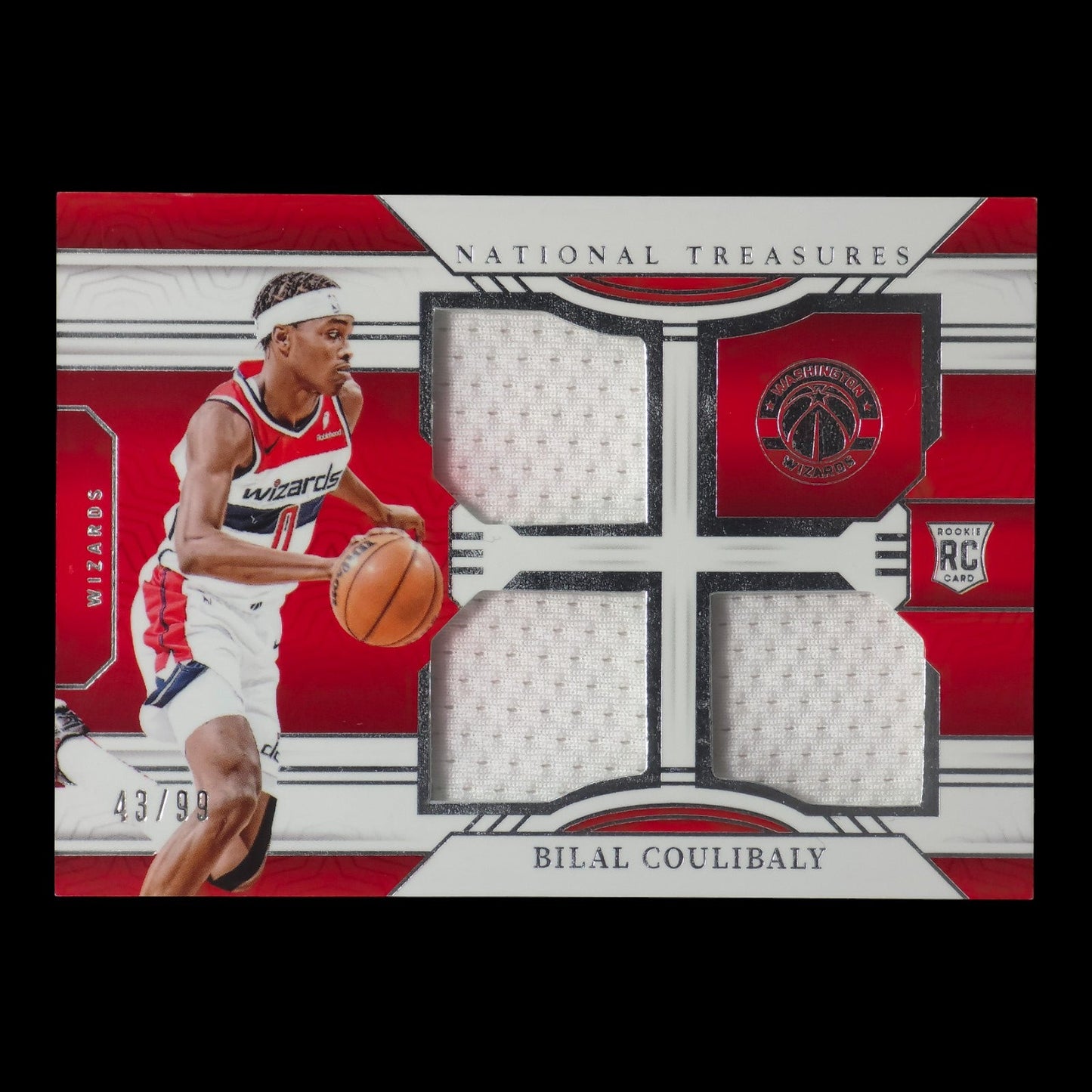 2023-24 BILAL COULIBALY Rookie Triple Materials 43/99 National Treasures RTM-COU