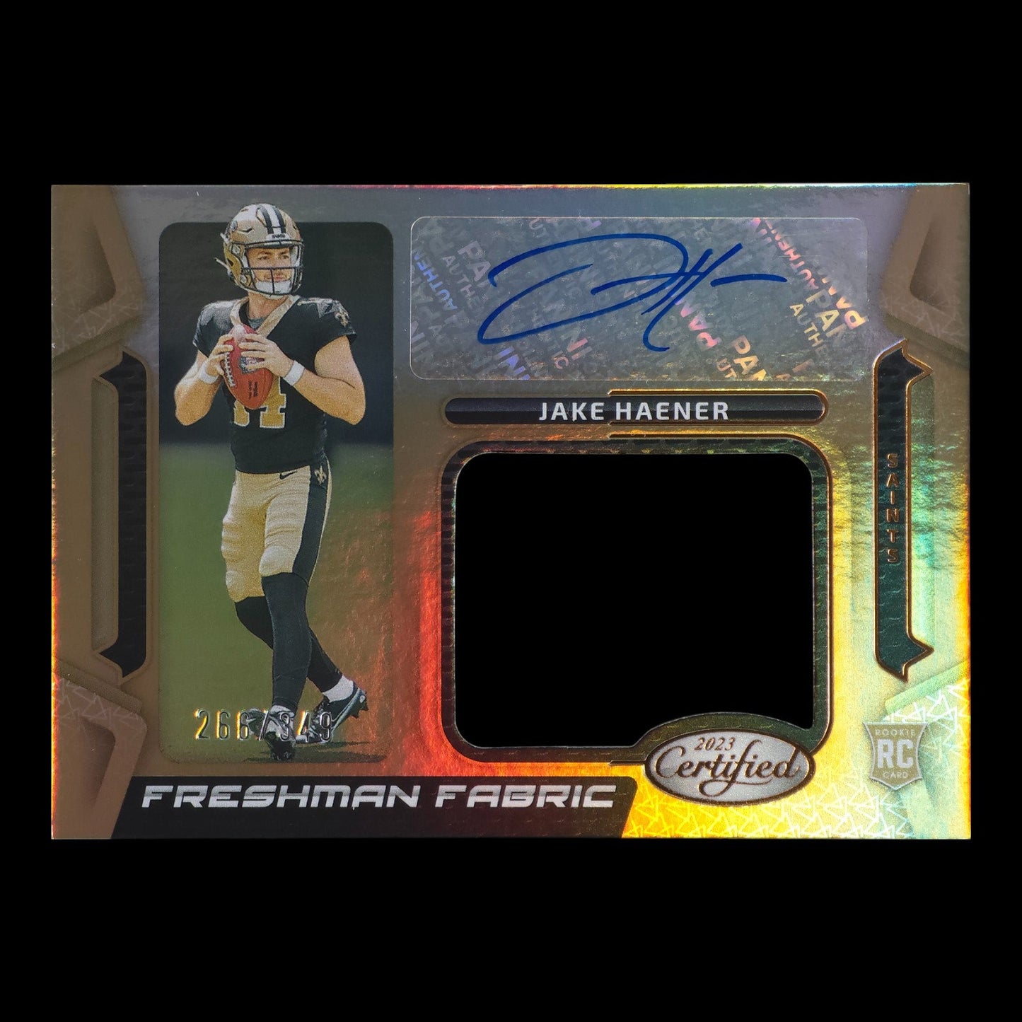 2023-24 JAKE HAENER Freshman Fabric 266/349 Bronze RC FFMS-36