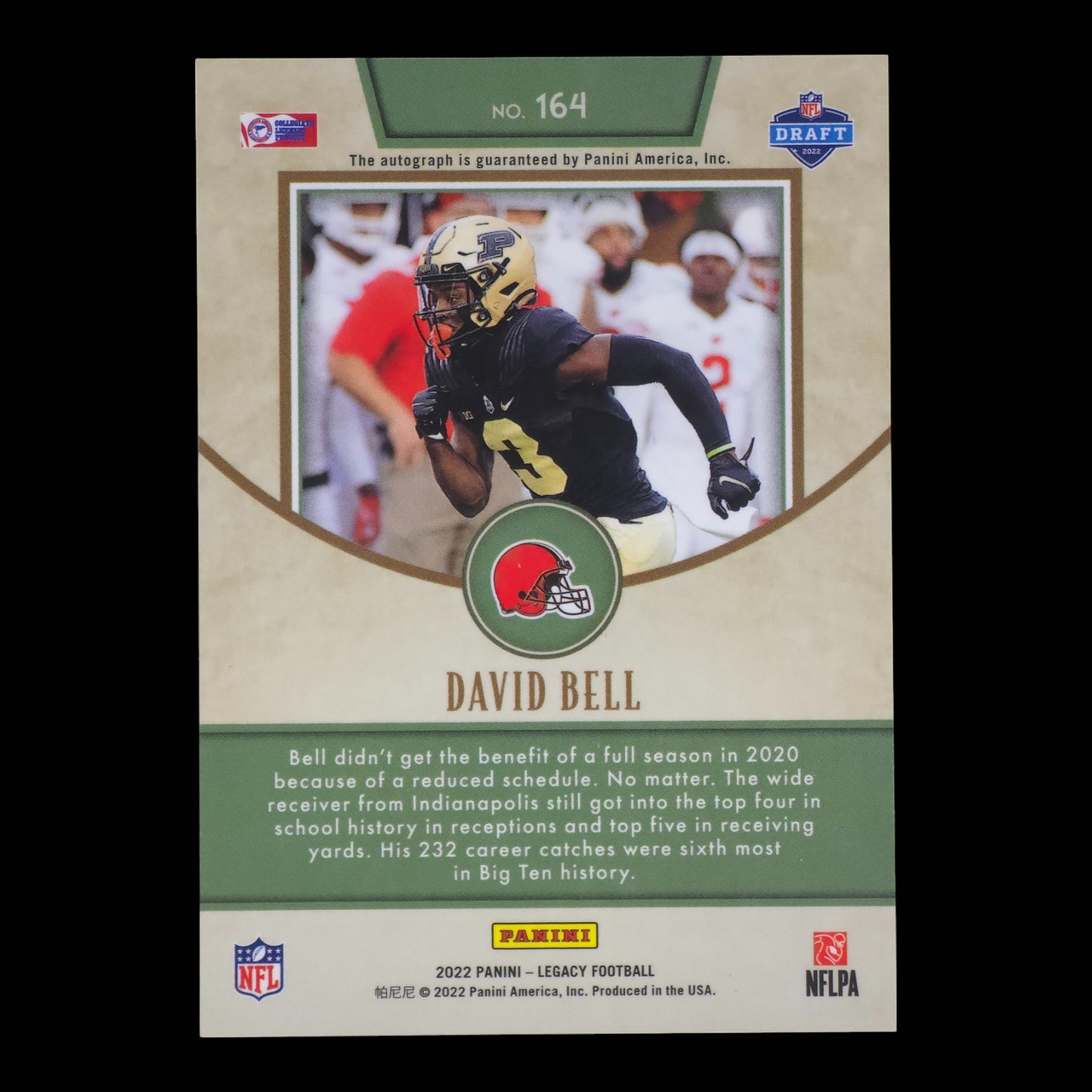 2022-23 DAVID BELL Rookie Autograph Legacy Football #164
