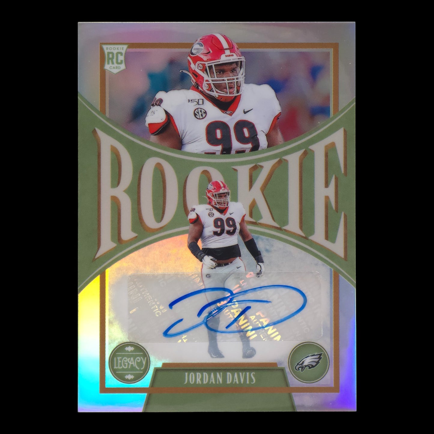 2022-23 JORDAN DAVIS Rookie Autograph Legacy Football #187