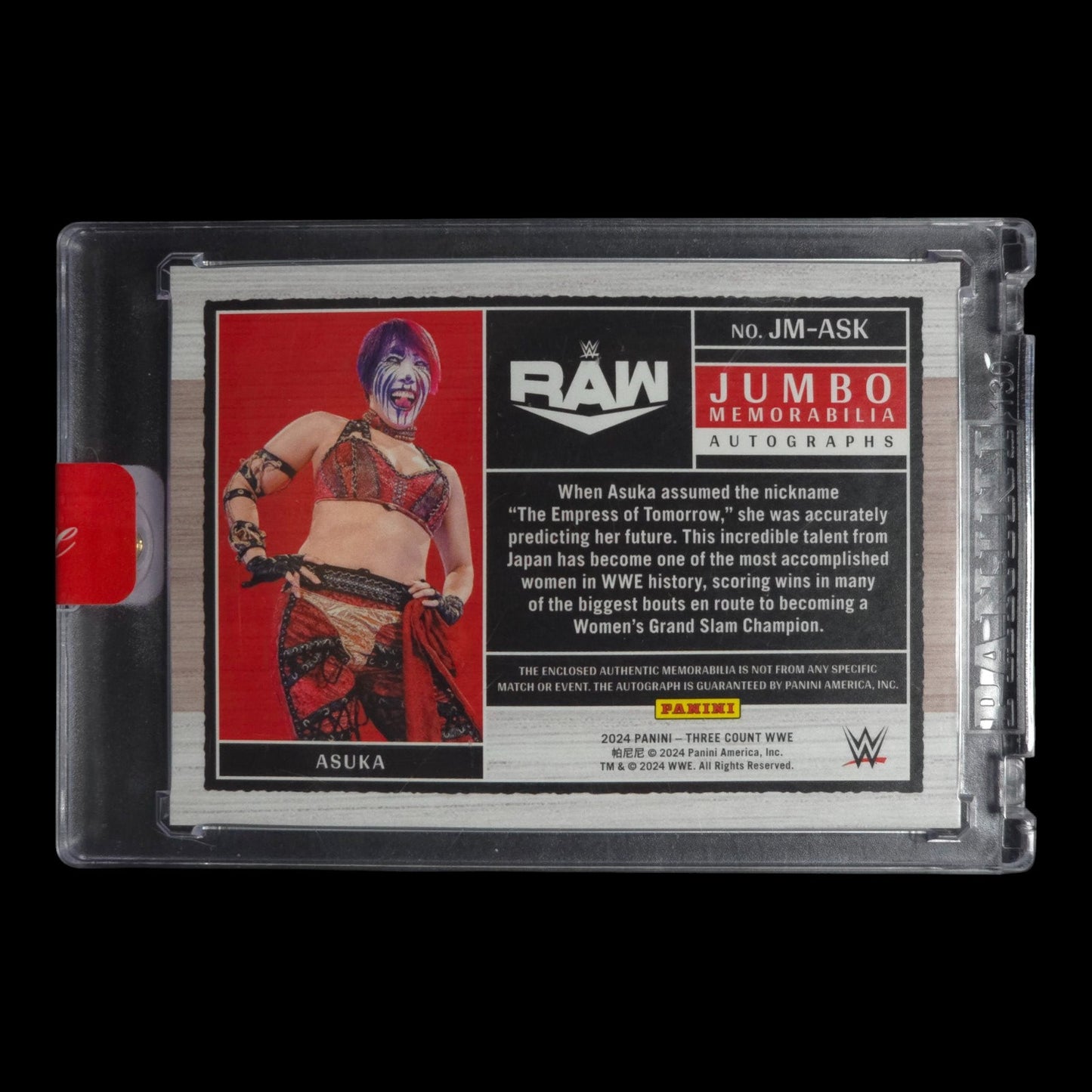 2024 ASUKA Jumbo Memorabilia Autographs 48/49 Panini Three Count JM-ASK