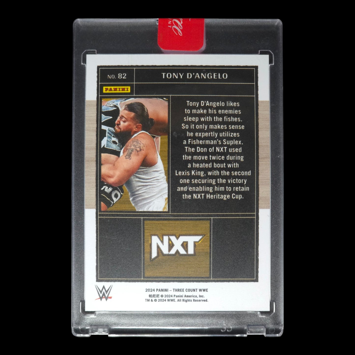 2024 TONY D'ANGELO 2/40 NXT Panini Three Count #82
