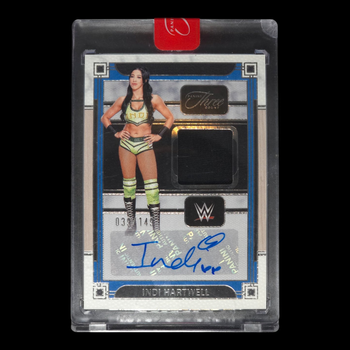 2024 INDI HARTWELL Memorabilia Autographs 39/149 Panini Three Count MA-IHW