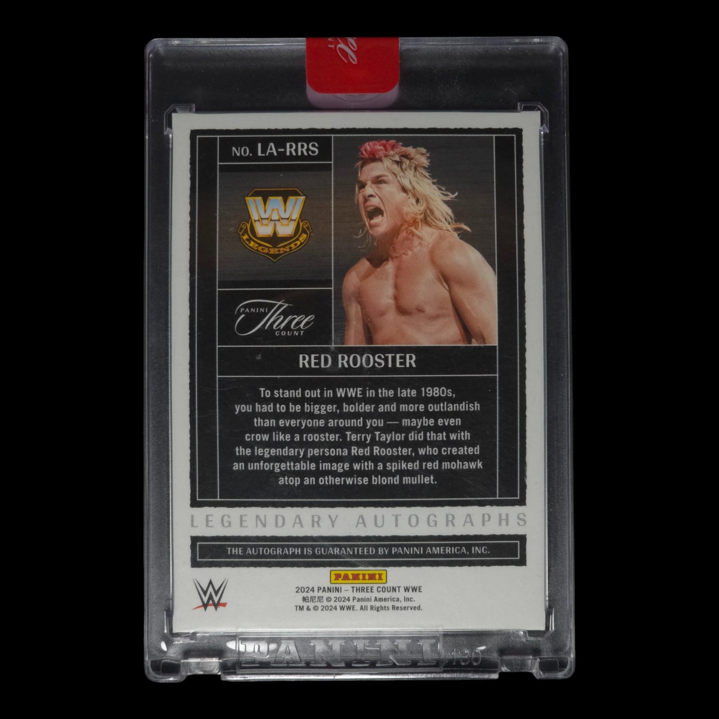 2024 RED ROOSTER Legendary Autographs 73/99 Panini Three Count LA-RRS