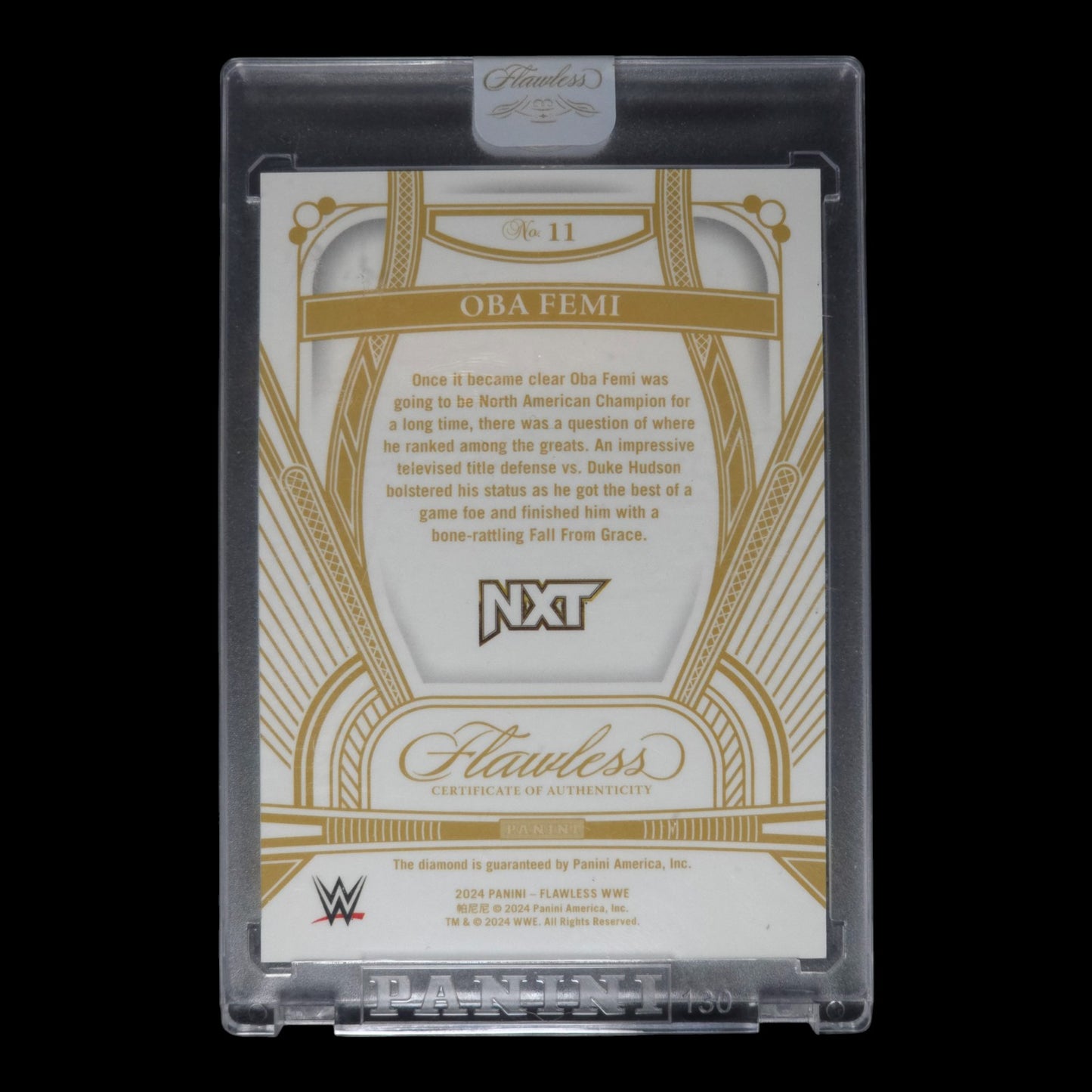 2024 OBA FEMI TRUE DIAMOND GEM RC 2/25 (Encased) FLAWLESS #11