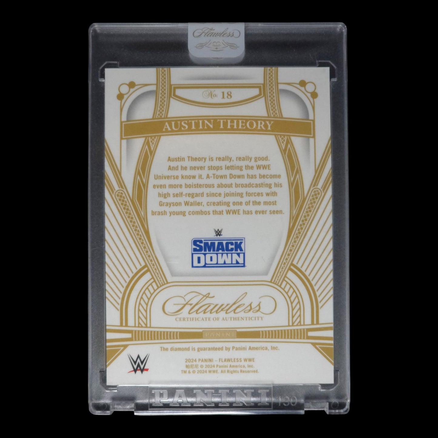 2024 AUSTIN THEORY TRUE DIAMOND GEM 19/25 (Encased) FLAWLESS #18
