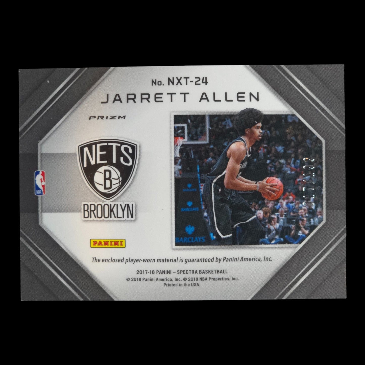 2017-18 JARRETT ALLEN Next Era Silver 171/199 Game Worn Spectra Nets NXT-24