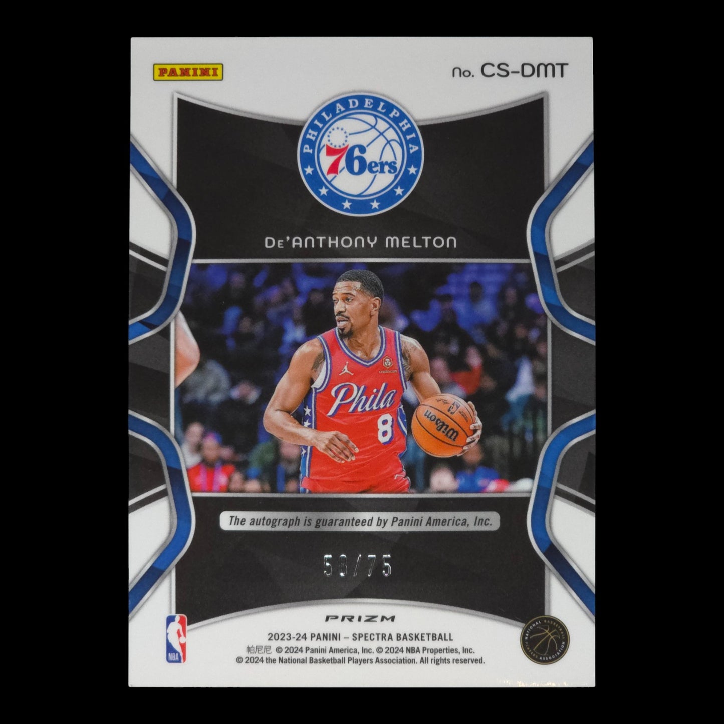 2023-24 DE'ANTHONY MELTON Catalysts 58/75 Spectra 76er CS-DMT