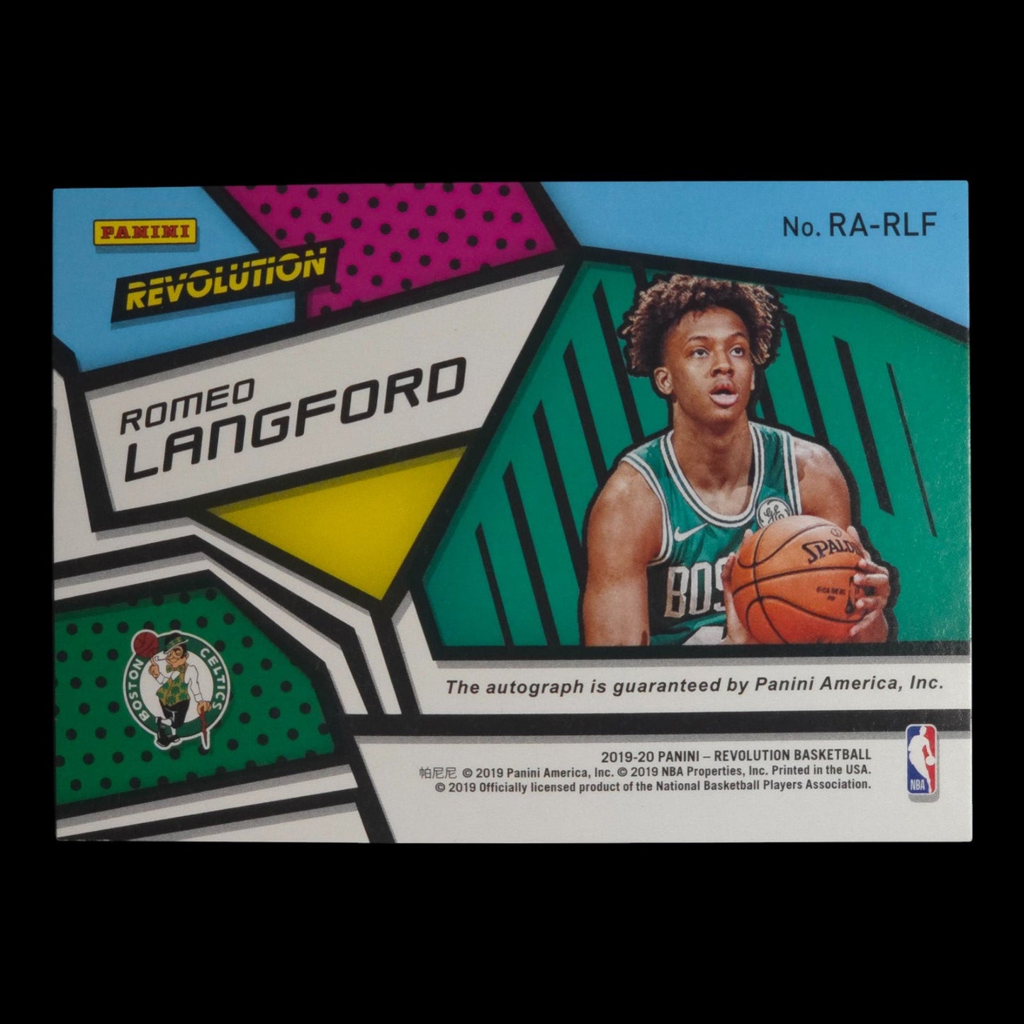 2019-20 ROMEO LANGFORD On Card Auto Revolution Celtics RA-RLF