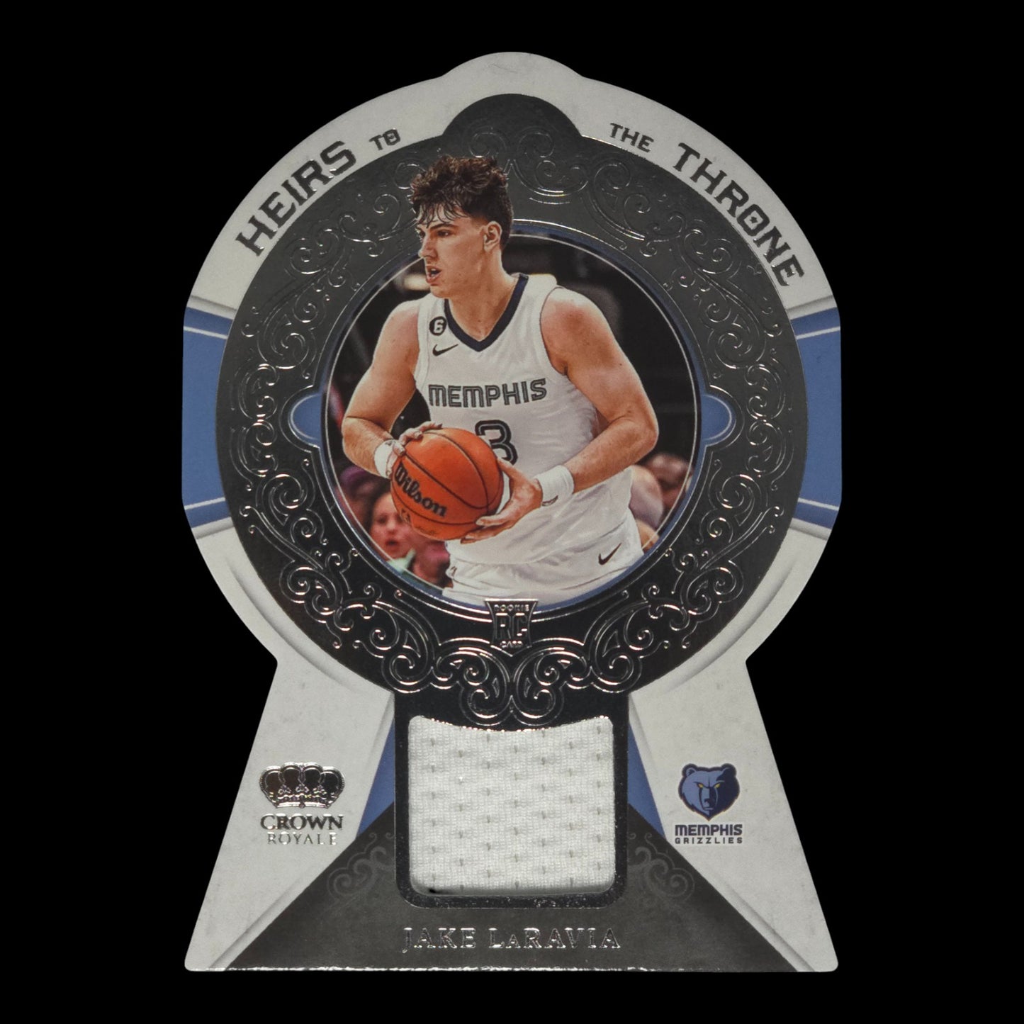 2022-23 JAKE LARAVIA Heirs To The Throne Die Cut Court Kings Grizzlies HT-JLR