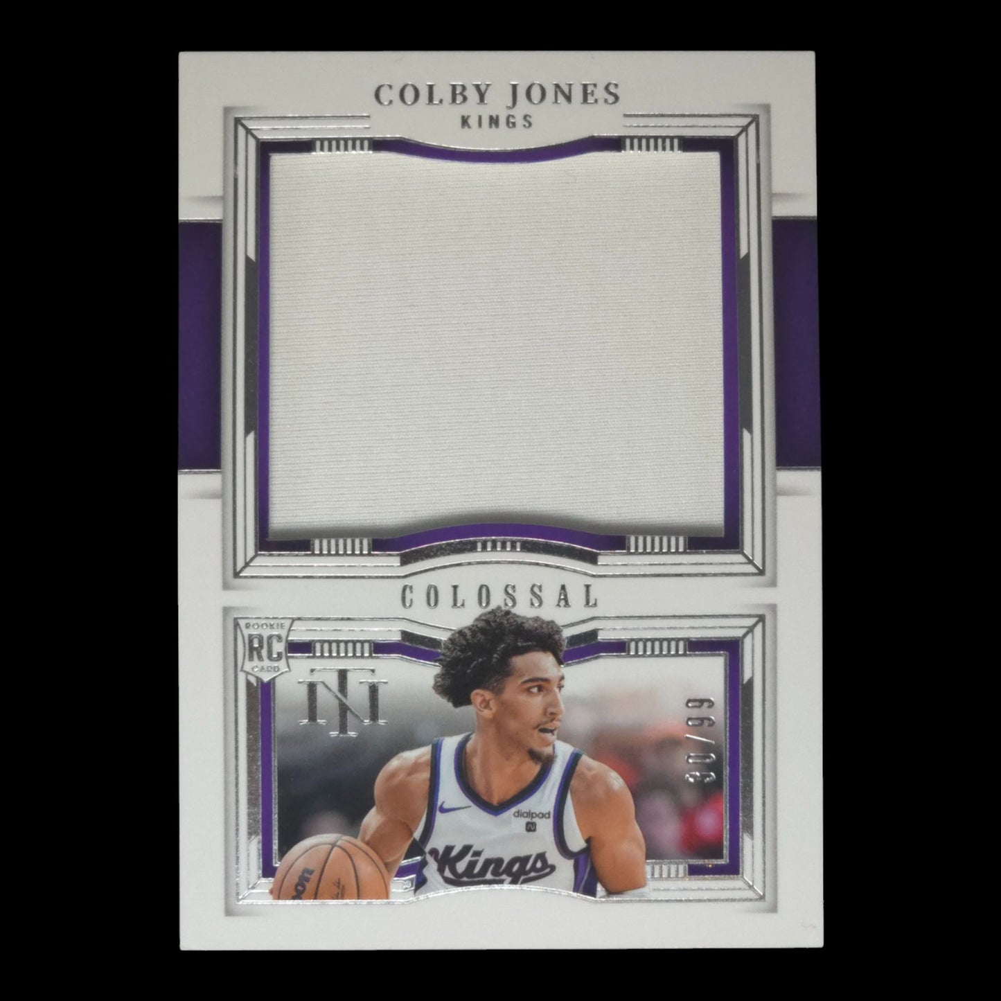 2023-24 COLBY JONES Colossal Materials 30/99 National Treasures Kings CR-CBY