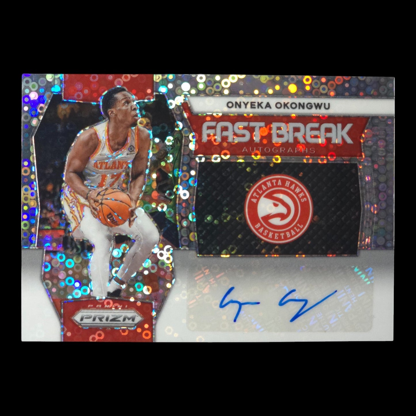 2023-24 ONYEKA OKONGWU Fast Break Auto Prizm Hawks FB-OOA