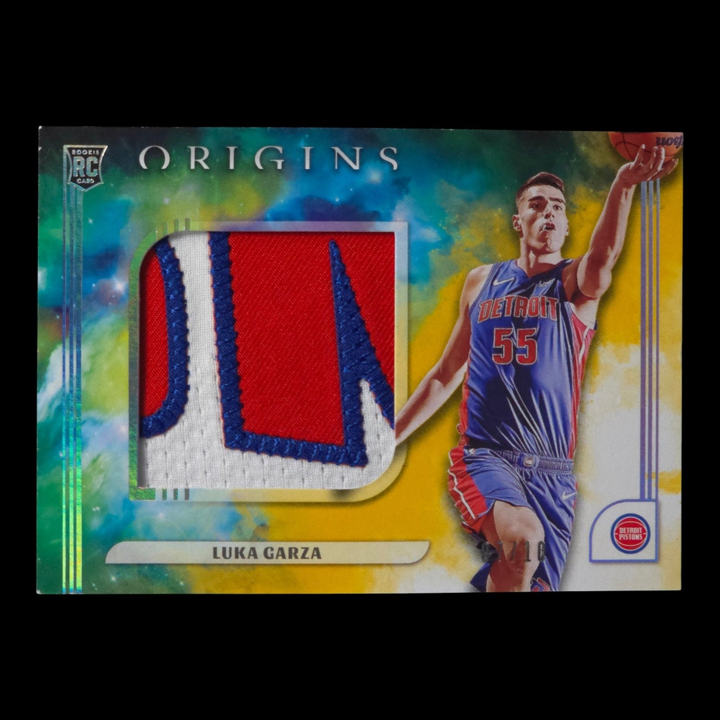 2021-22 LUKA GARZA Jumbo Jerseys Gold 7/10 Origins Pistons JJ-GAR
