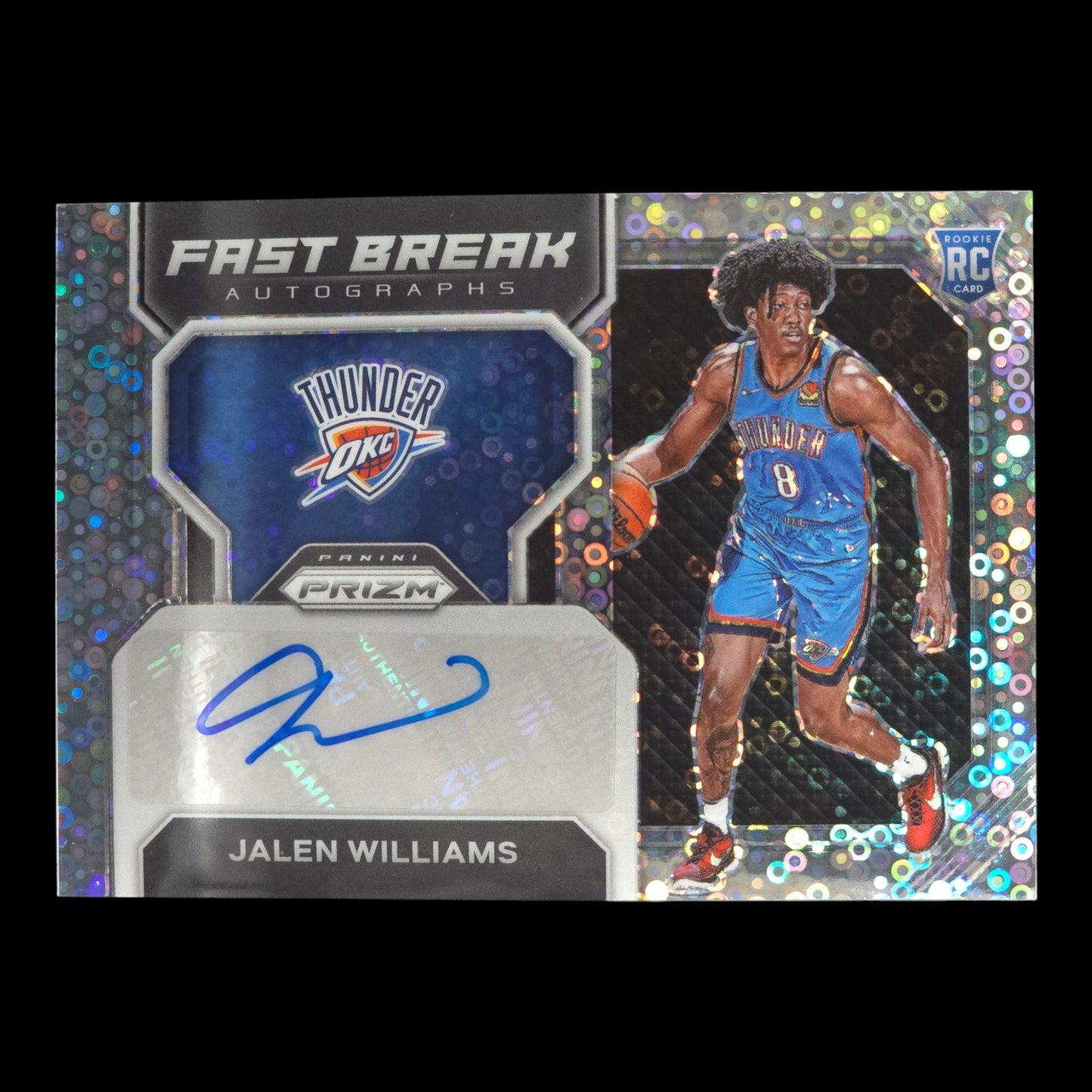 2022-23 JALEN WILLIAMS Fast Break Rookie Autograph Prizm OKC FBR-JWT