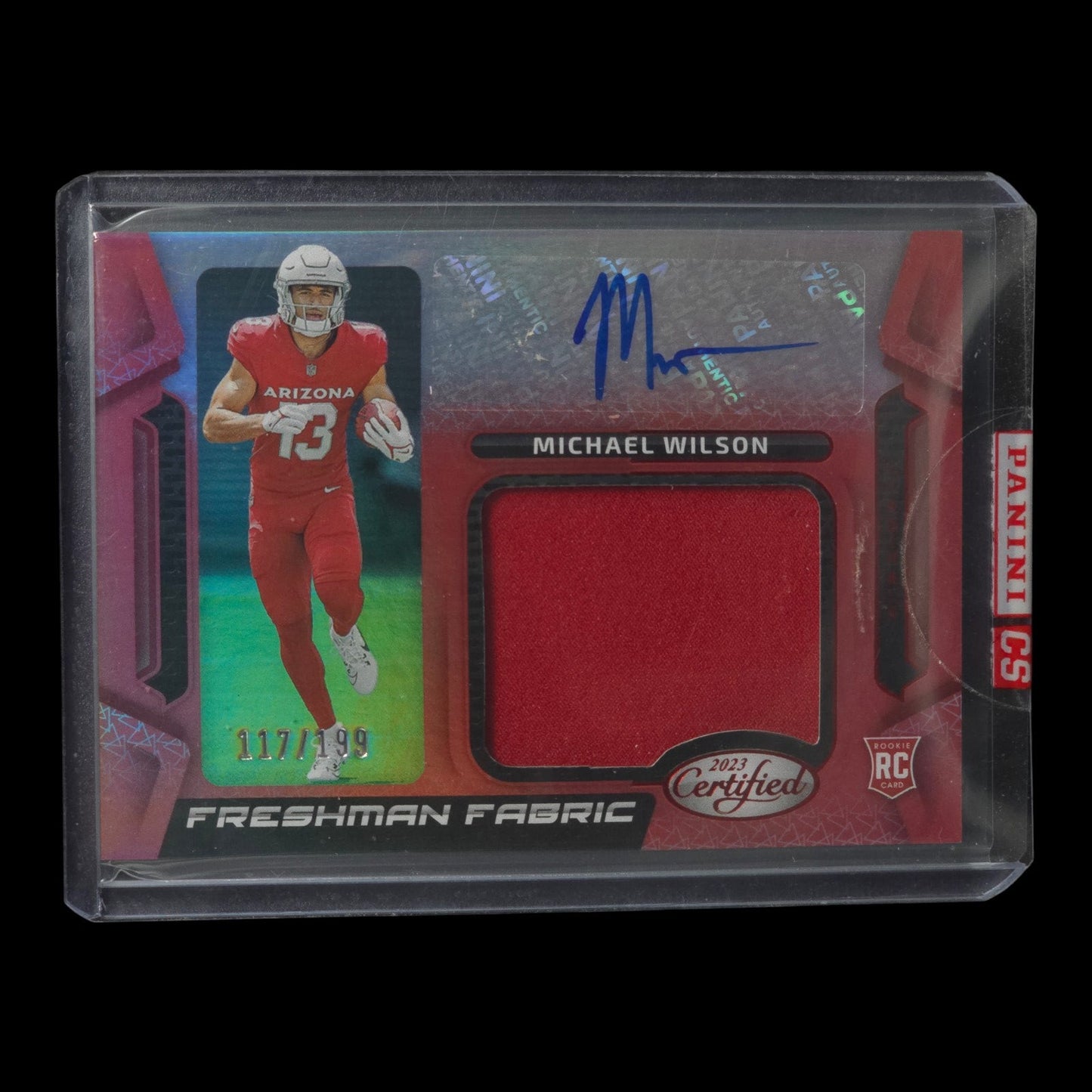 2023-24 MICHAEL WILSON Freshman Fabric Auto 117/199 Certified FFMS-2