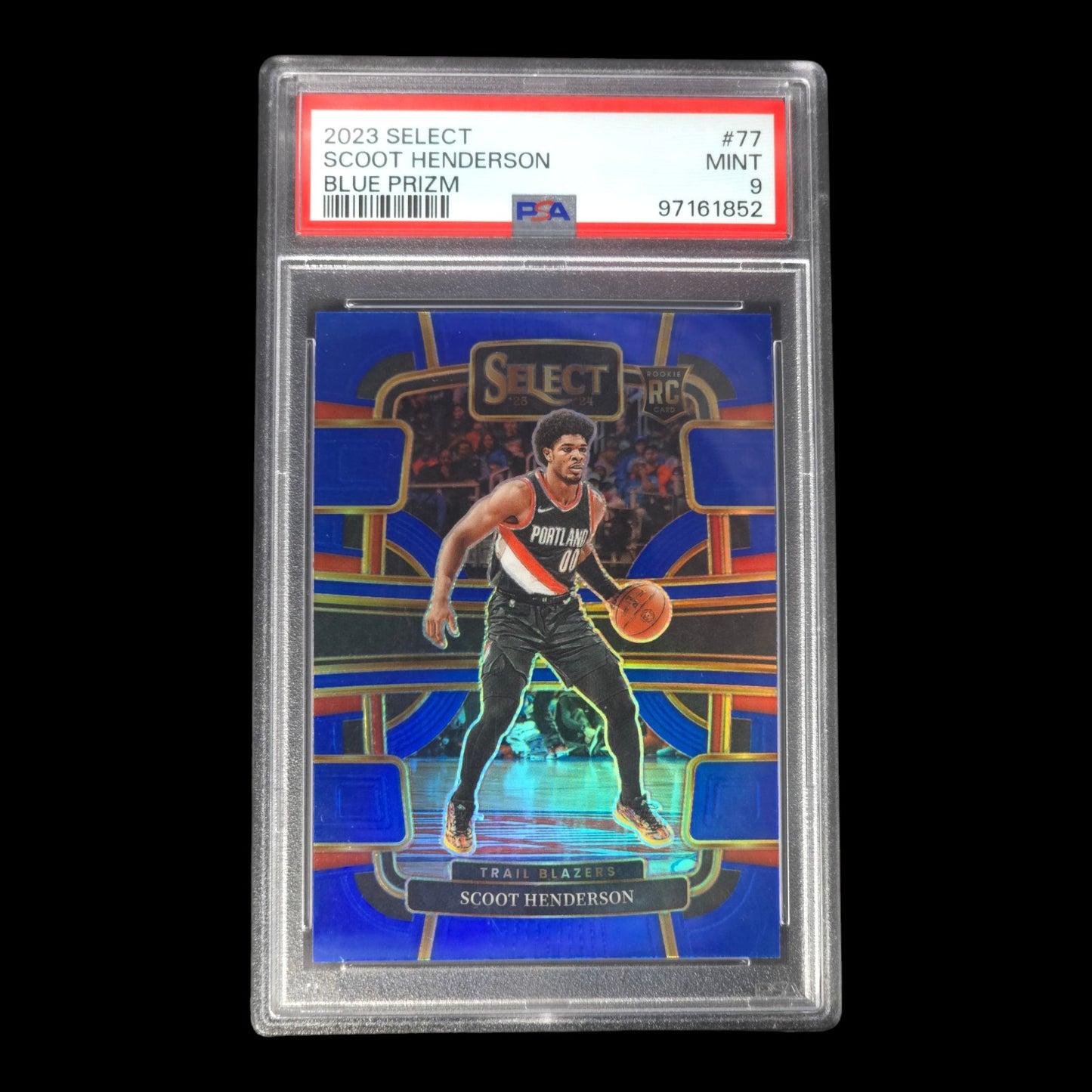 2023-24 SCOOT HENDERSON Rookie Concourse Silver PSA 9 Select Blazers #77