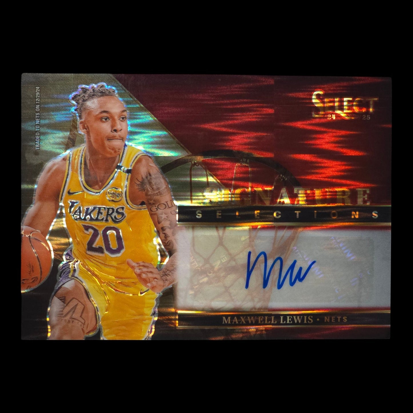 2024-25 MAXWELL LEWIS Signature Selections Red Flash 89/99 Select Nets SS-LEW
