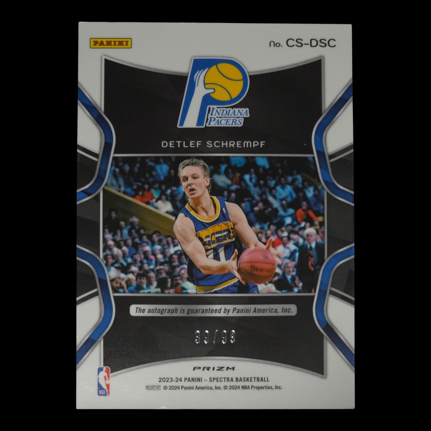2023-24 DETLEF SCHREMPF Catalysts Autograph 39/99 Spectra Pacers CS-DSC