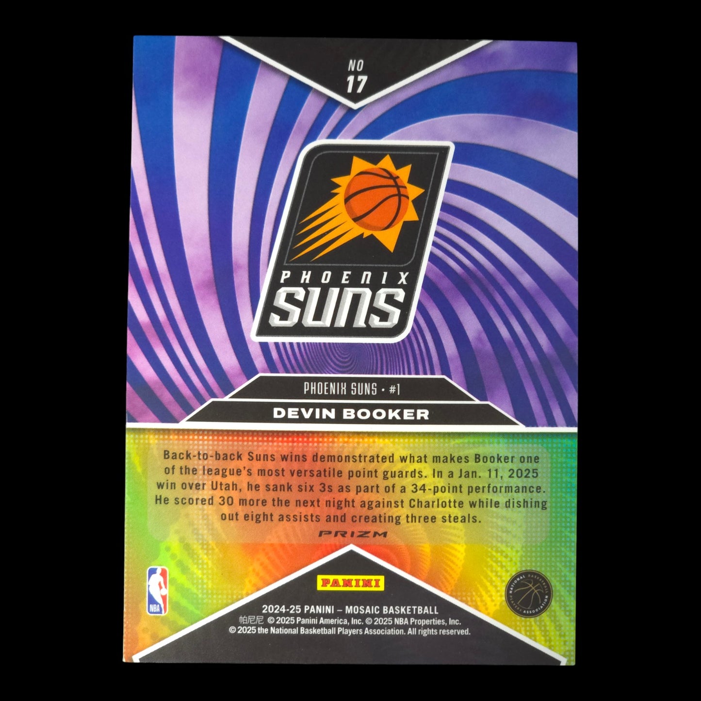 2024-25 DEVIN BOOKER Storm Chasers SP Mosaic Suns #17