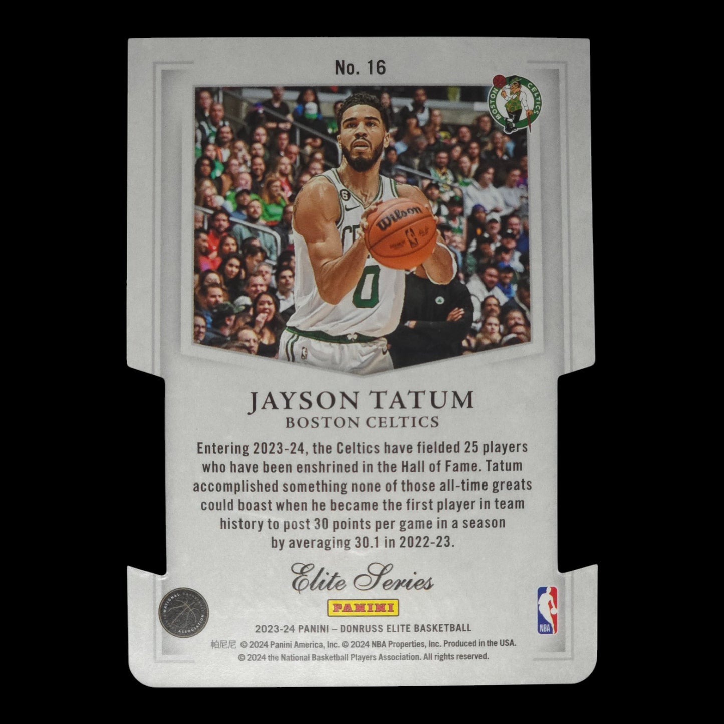 2023-24 JAYSON TATUM Elite Series Orange Die Cut Elite Celtics #16