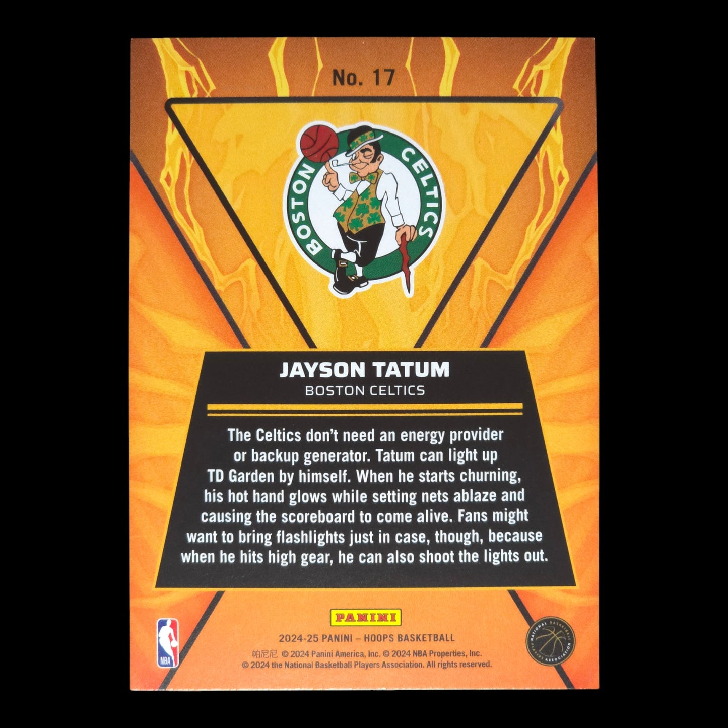 2024-25 JASON TATUM High Voltage Holo Hoops Celtics #17