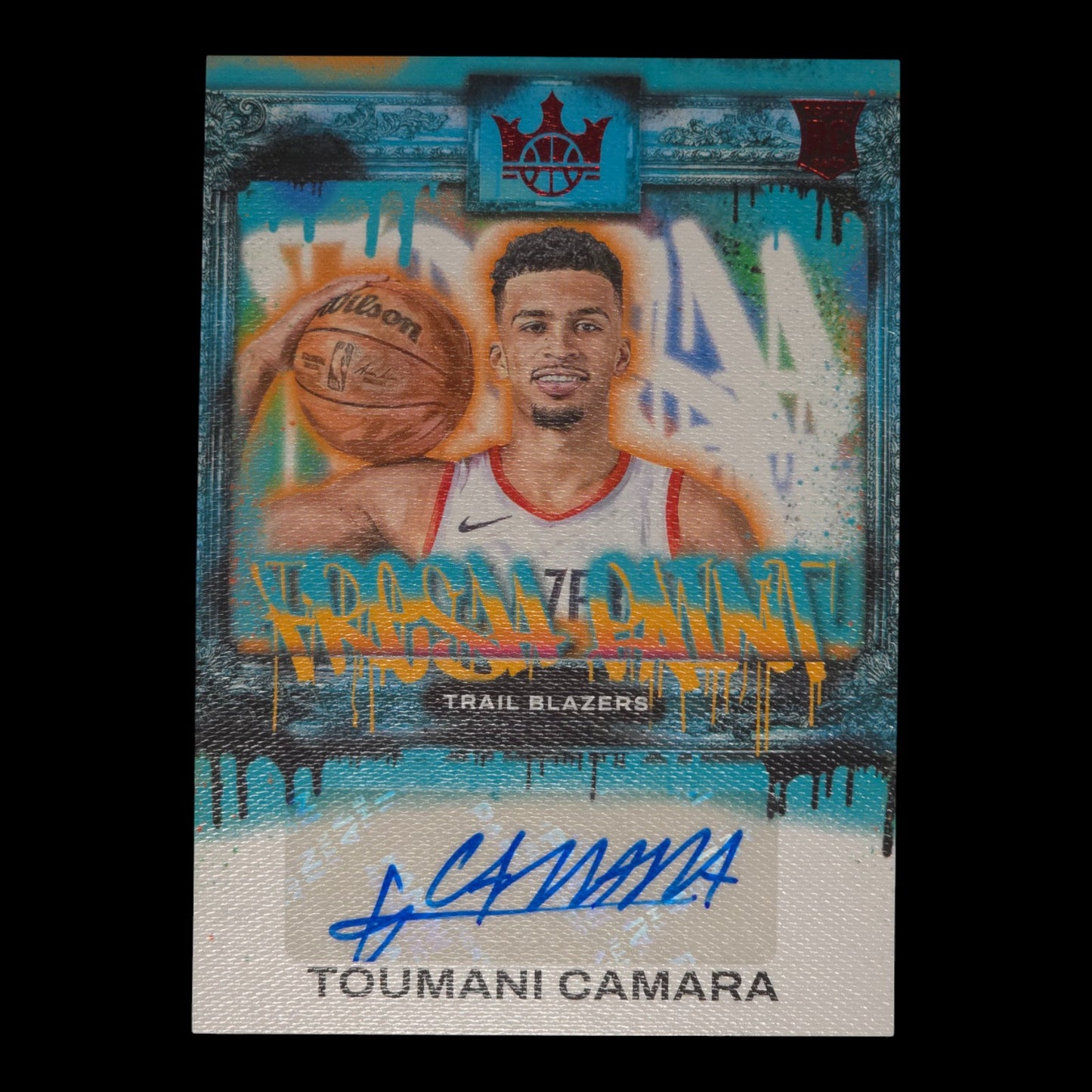 2023-24 TOUMANI CAMARA Fresh Paint Ruby 32/99 Court Kings FP-TCP