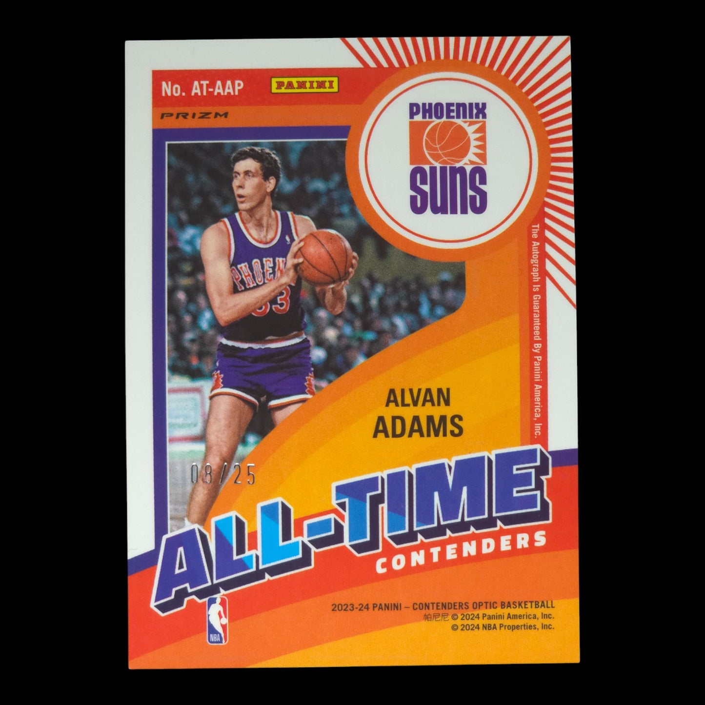 2023-24 ALVAN ADAMS All-Time Contenders Orange 8/25 Suns AT-AAP