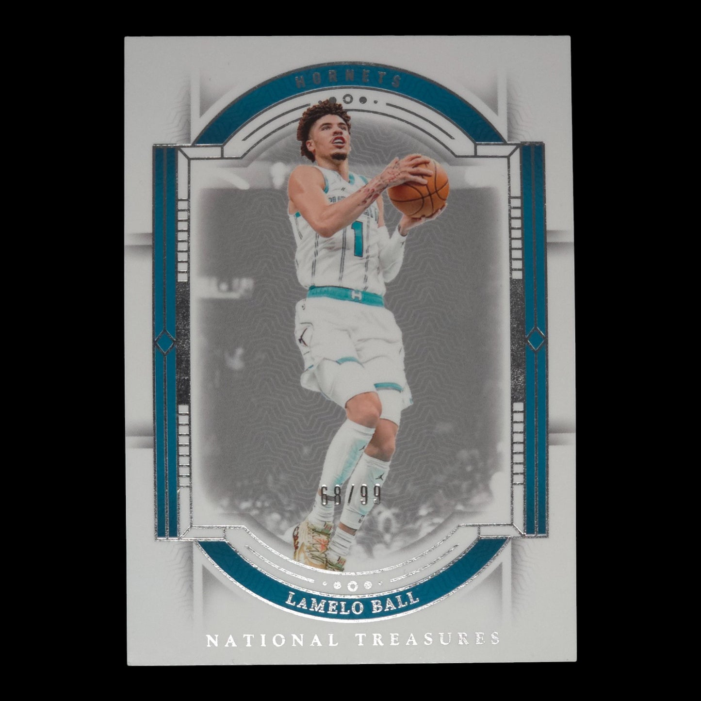 2023-24 LAMELO BALL Base 68/99 National Treasures Hornets #96