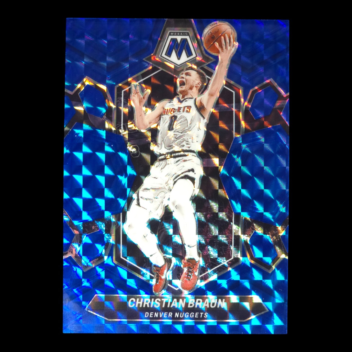 2023-24 CHRISTIAN BRAUN Blue 14/199 Mosaic Nuggets #168