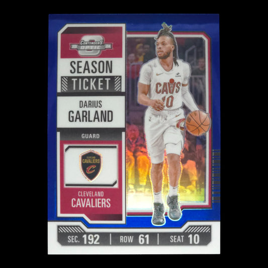 2023-24 DARIUS GARLAND Blue Season Tickets 24/99 Contenders #53