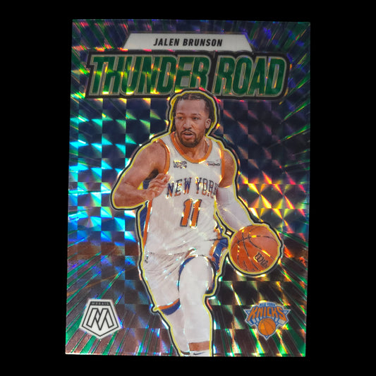 2023-24 JALEN BRUNSON Thunder Road Green Mosaic Knicks #11