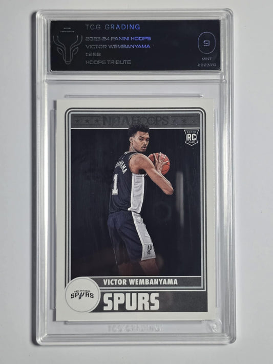 2023-24 VICTOR WEMBANYAMA Rookie TCG 9 Hoops Spurs #298