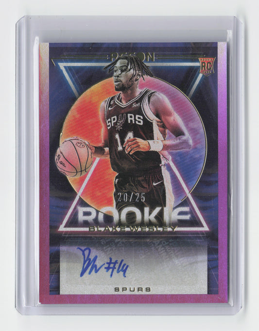 2022-23 BLAKE WESLEY - Rookie Autograph 20/25 - Recon - Spurs