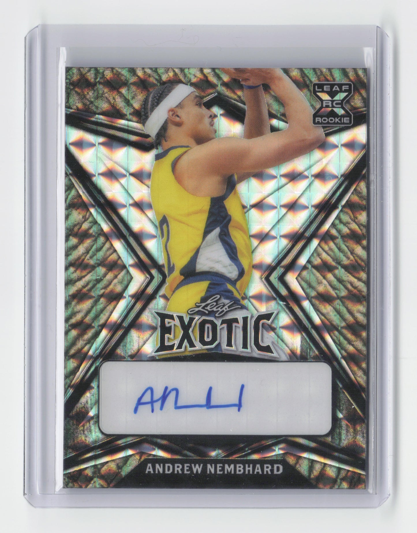 2022-23 ANDREW NEMBHARD - Exotic Rookie Autograph 3/5 - Leaf