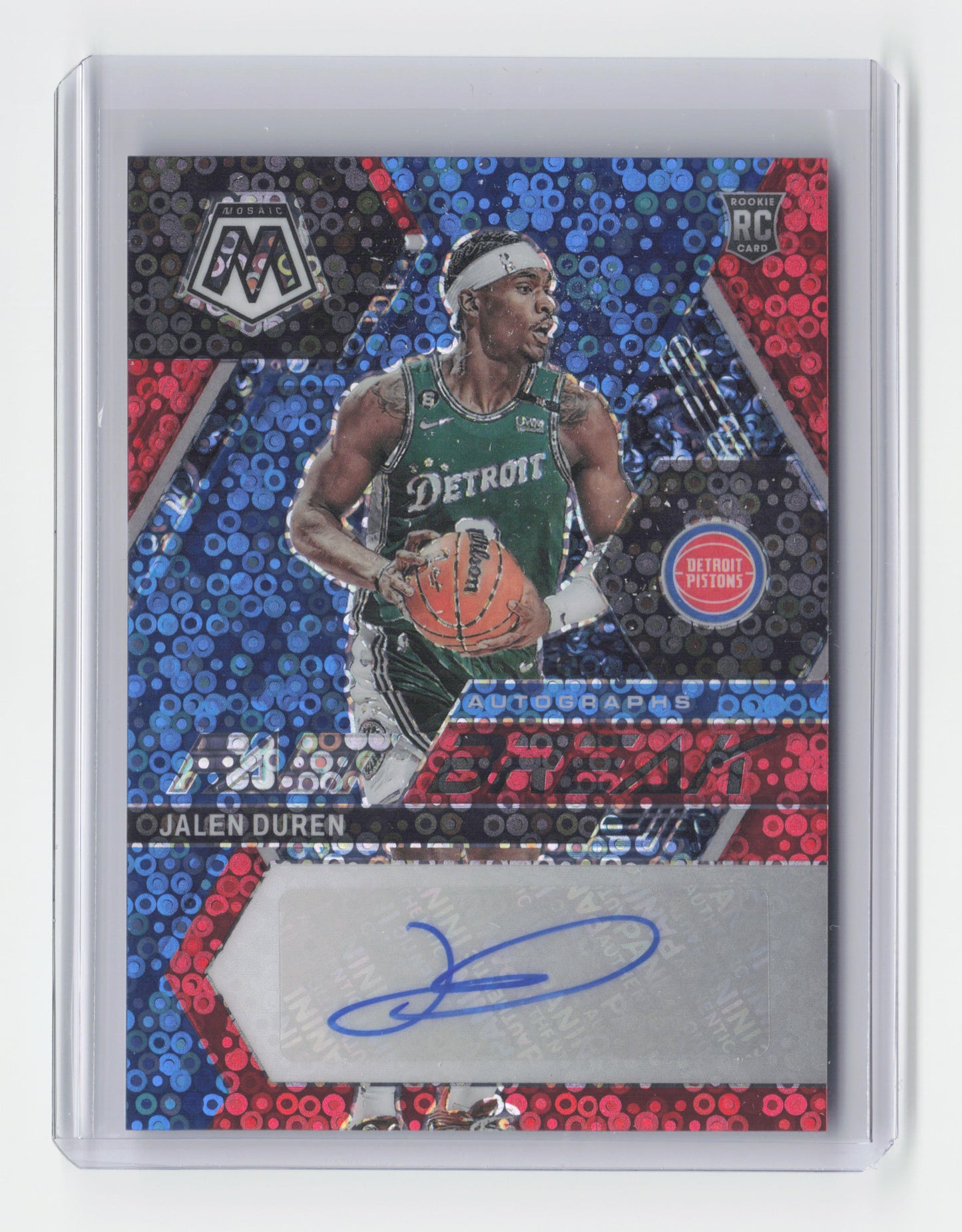 2022-23 - JALEN DURAN - Fast Break Autograph - Pistons